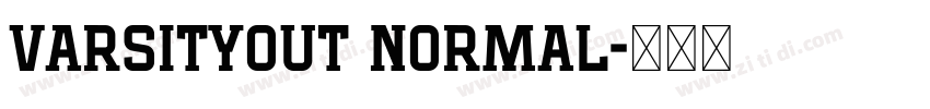 VarsityOut Normal字体转换